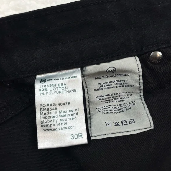 AG • The Tellis Black Modern Slim Jeans